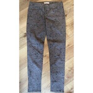 Banana Republic Womens Skinny Fit Pants Size 27/ 4  Gray Zip Hem Stretch EUC